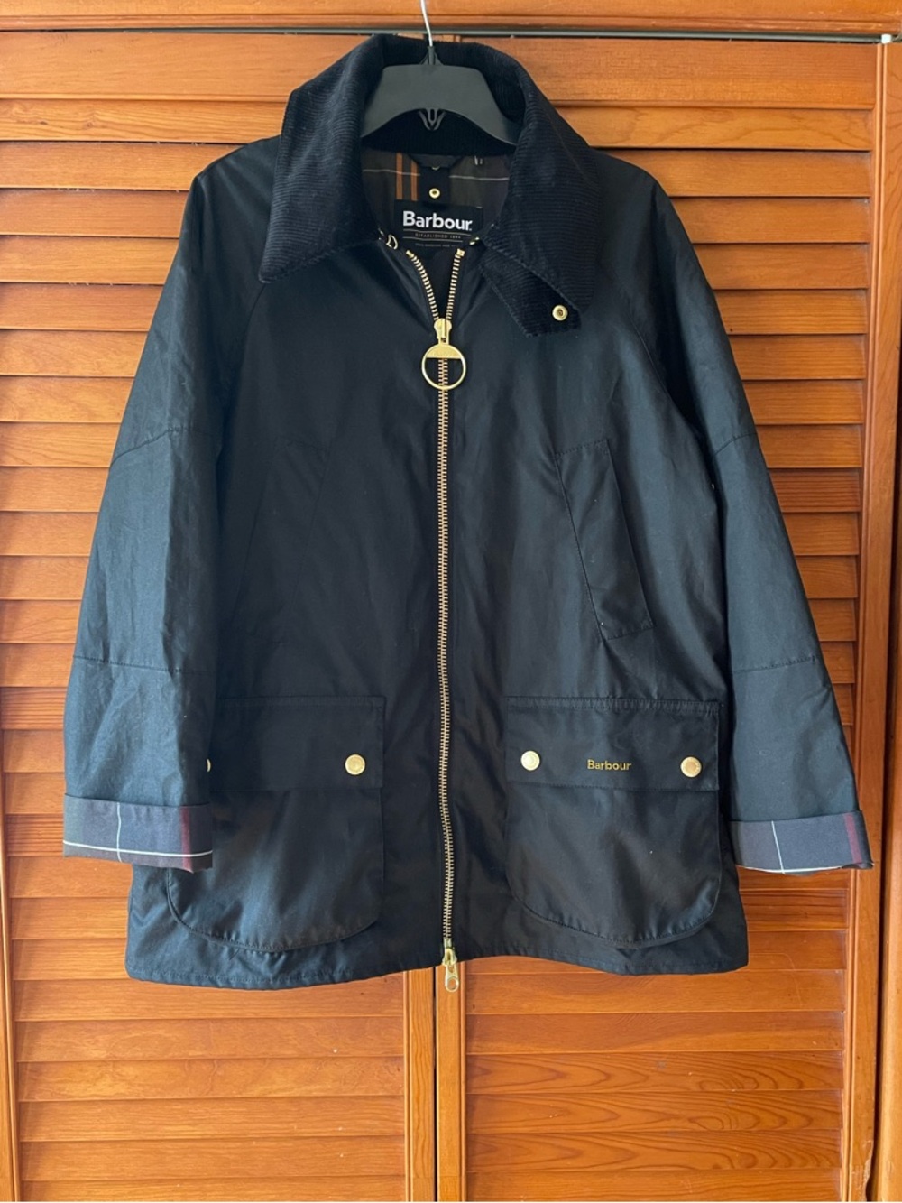 Barbour Allerston Wax Jacket. Size 10 US Women 
#380